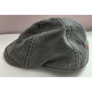 Harley Davidson Genuine Motorclothes XL Flat Cap Hat Dark Gray